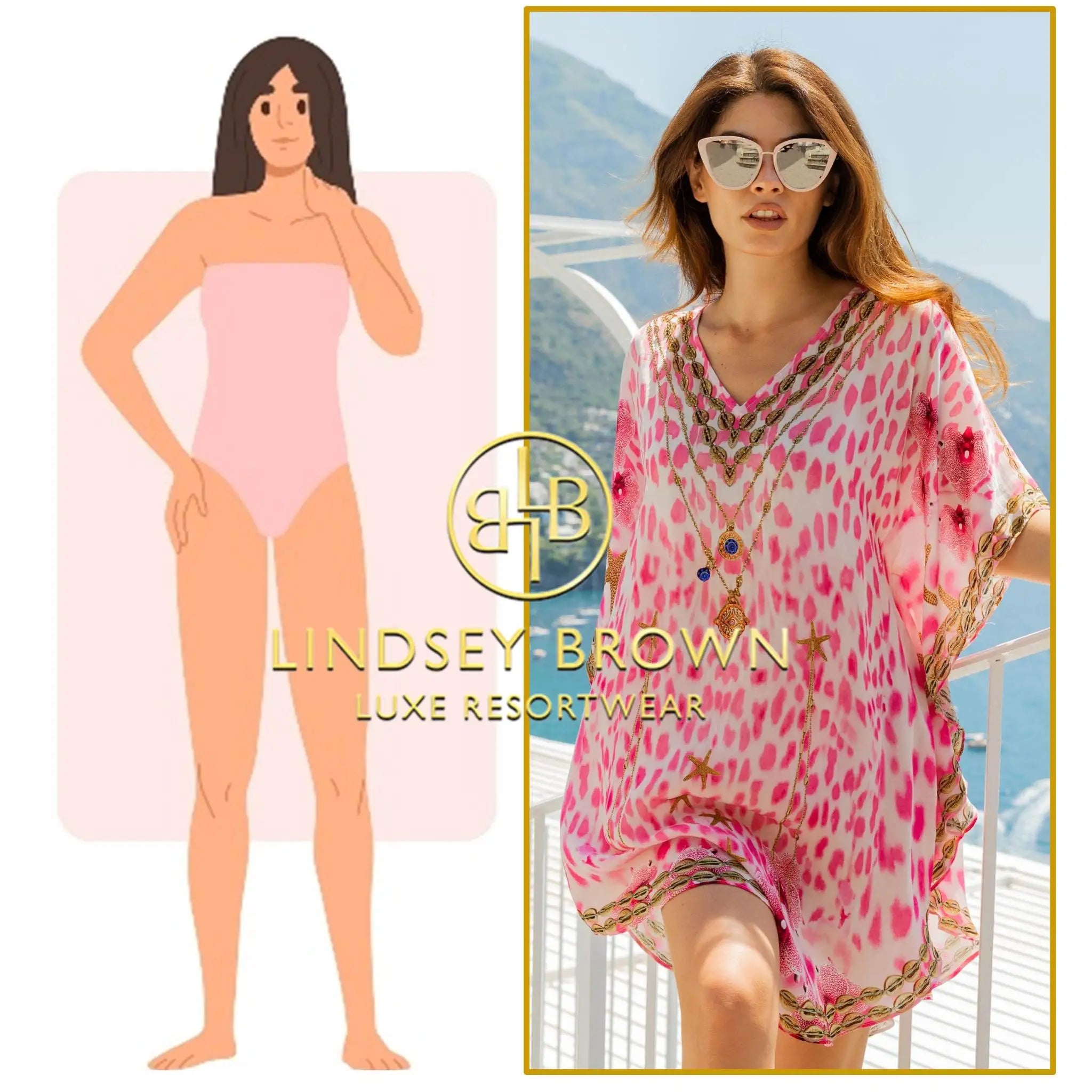 curved hemline beach coverups to suit an athletic body shape