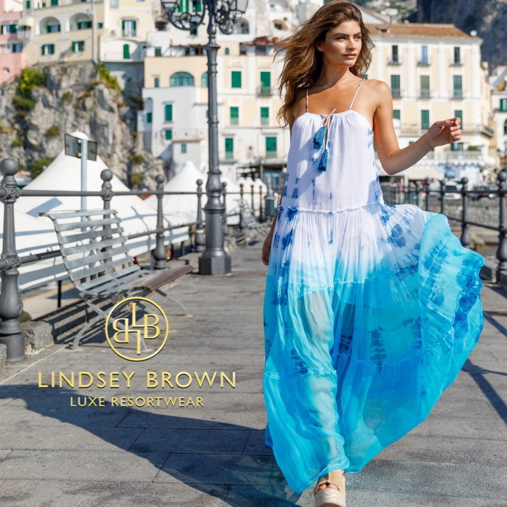 luxury silk resort wear dresses to wear on holiday by Lindsey Brown resort wear